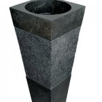vasque pierre colonne noire
