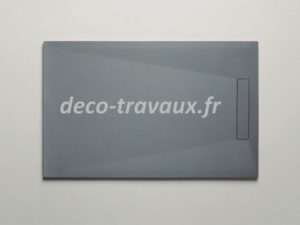 magasin Savoie La Plagne Les Arcs receveur de douche quartz gris ou couleur variée avec grille et caniveau plat