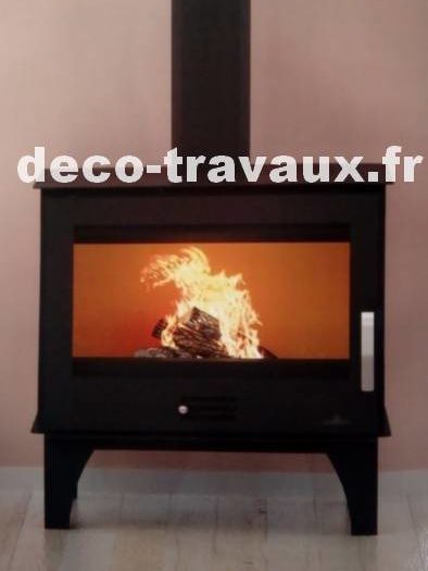 magasin Aime Bourg Saint Maurice poele à bois buches 60 cm noir cuisson chauffe plat acier et fonte