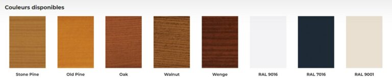 couleurs de lasure variées en fonction du bois de fenêtre haute qualité