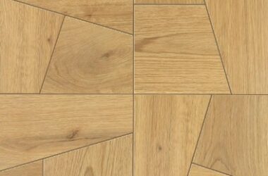 Magasin Christelle carrelage effet bois naturel marqueterie moderne coupé et collé sur trame pret à poser en rectangle de 60 cm carrelage Tignes Val d'Isère